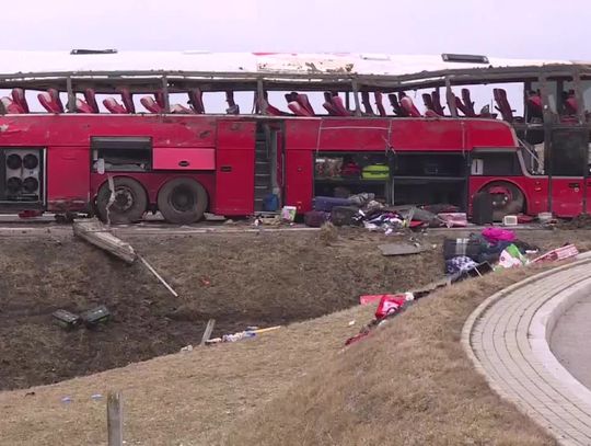 Wypadek ukraińskiego autokaru na Podkarpaciu. Wojewoda podkarpacki o działaniach służb