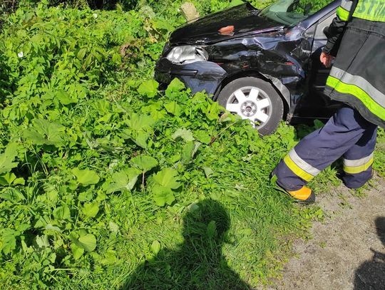 Wypadek w Krzywej. Cztery osoby poszkodowane