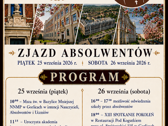 Zapraszamy na 120 lecie I LO im. Marcina Kromera w Gorlicach