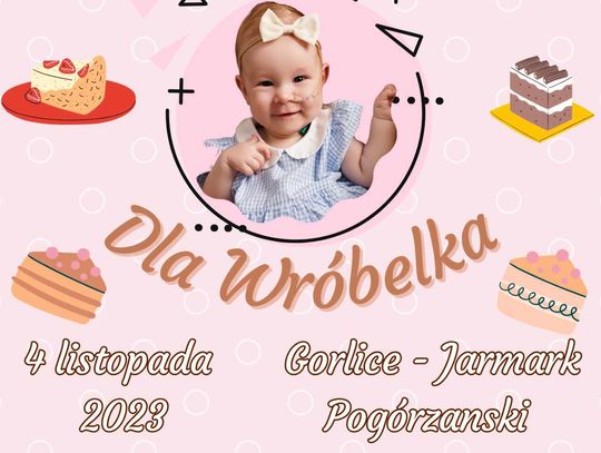 Zapraszamy na akcję Ciasteczka Dla Wróbelka - 4.11.2023 Jarmark Pogórzański