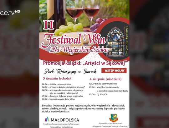 Zapraszamy na II Festiwal Win Na Węgierskim Szlaku