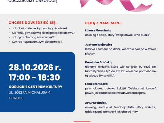 Zapraszamy na konferencję ph. "SIŁA I NADZIEJA. ODCZARUJMY ONKOLOGIĘ"