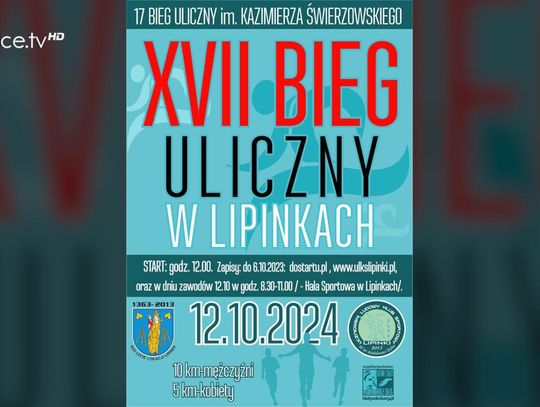 Zapraszamy na XVII Bieg Uliczny do Lipinek