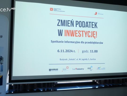 Zmień podatek w inwestycję! Spotkanie informacyjne dla przedsiębiorców