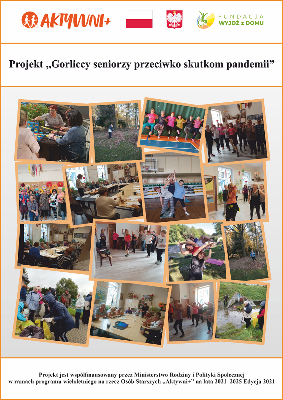 Aktywnie działamy w ramach projektu ,,Gorliccy seniorzy przeciw skutkom pandemii”