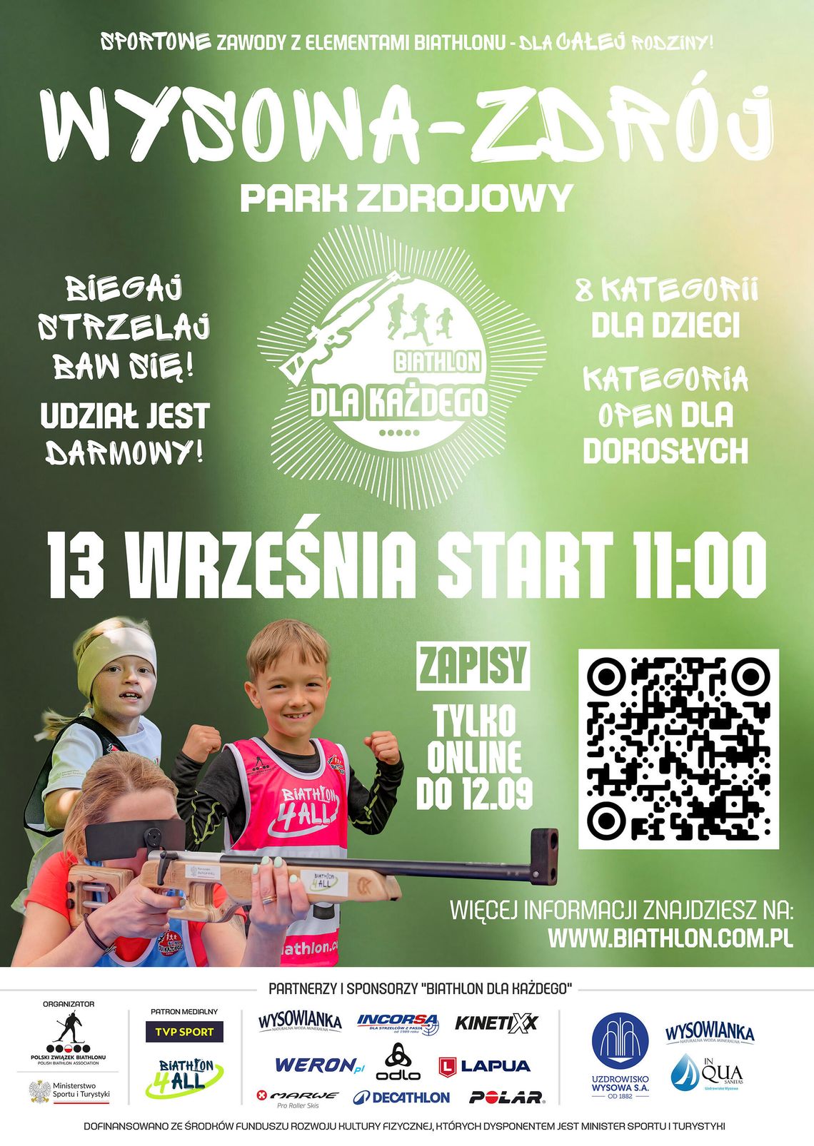 Biathlon dla Każdego zawita do Wysowej-Zdroju. Dołącz do sportowego święta w sercu Beskidu Niskiego! Biathlon dla Każdego zawita do Wysowej-Zdroju. Dołącz do sportowego święta w sercu Beskidu Niskiego!