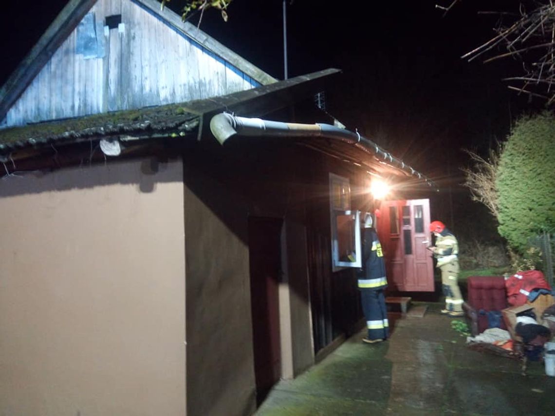 Binarowa: Pożar pomieszczenia w domu