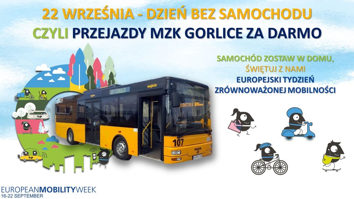 Darmowe przejazdy autobusami MZK w Dzień bez Samochodu