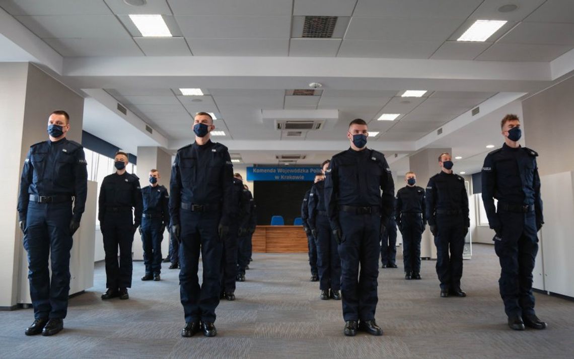 Do garnizonu małopolskiego przyjęto 50 nowych policjantów
