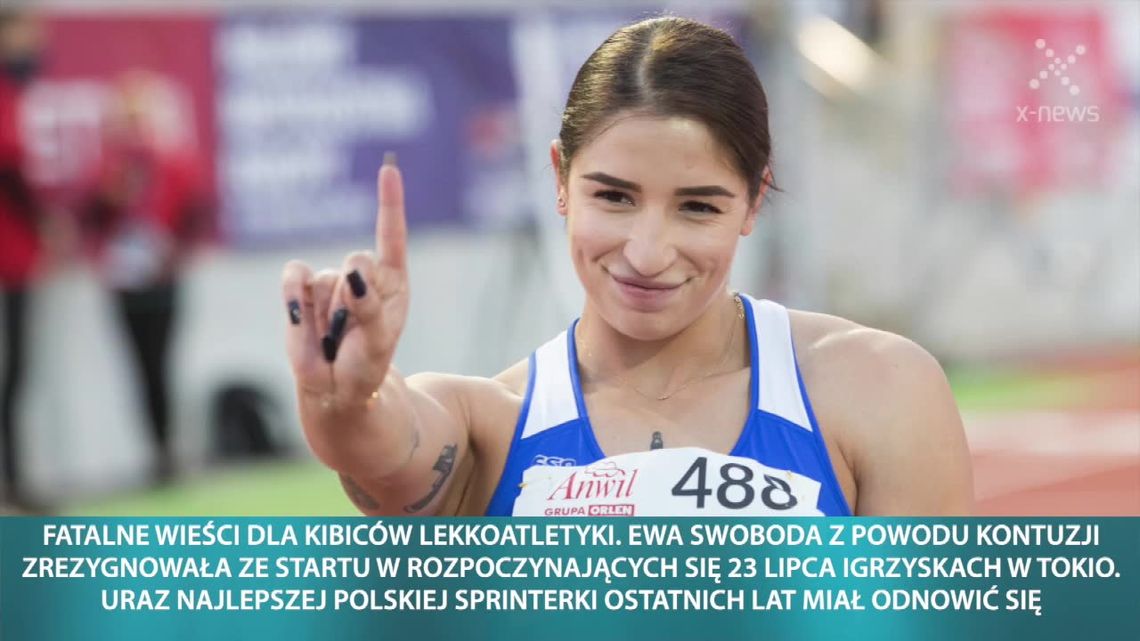 Dramat Ewy Swobody. Najlepsza polska sprinterka z powodu urazu nie wystartuje na igrzyskach w Tokio