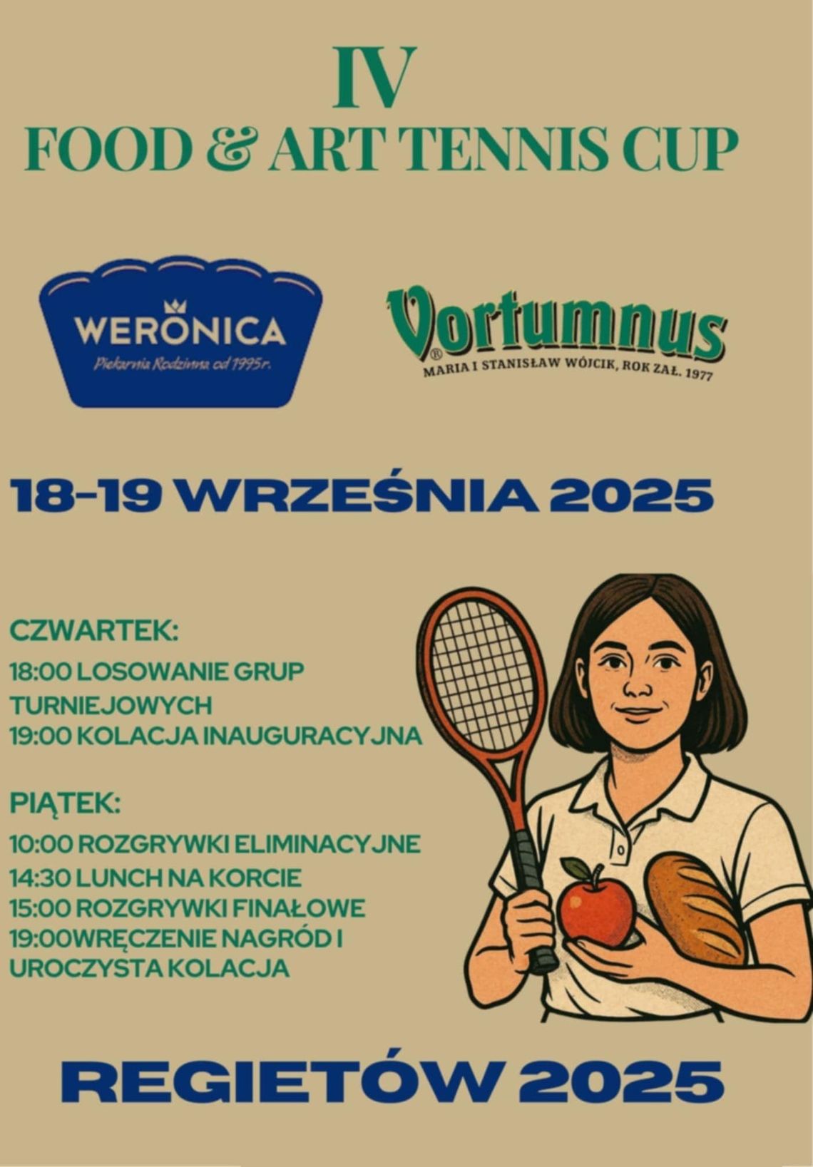 IV Food & Art Tennis Cup jutro zawita do Regietowa
