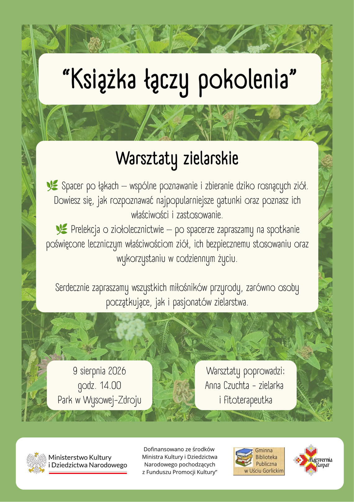 „Książka łączy pokolenia” – literatura, historia i tradycja w Uściu Gorlickim „Książka łączy pokolenia” – literatura, historia i tradycja w Uściu Gorlickim