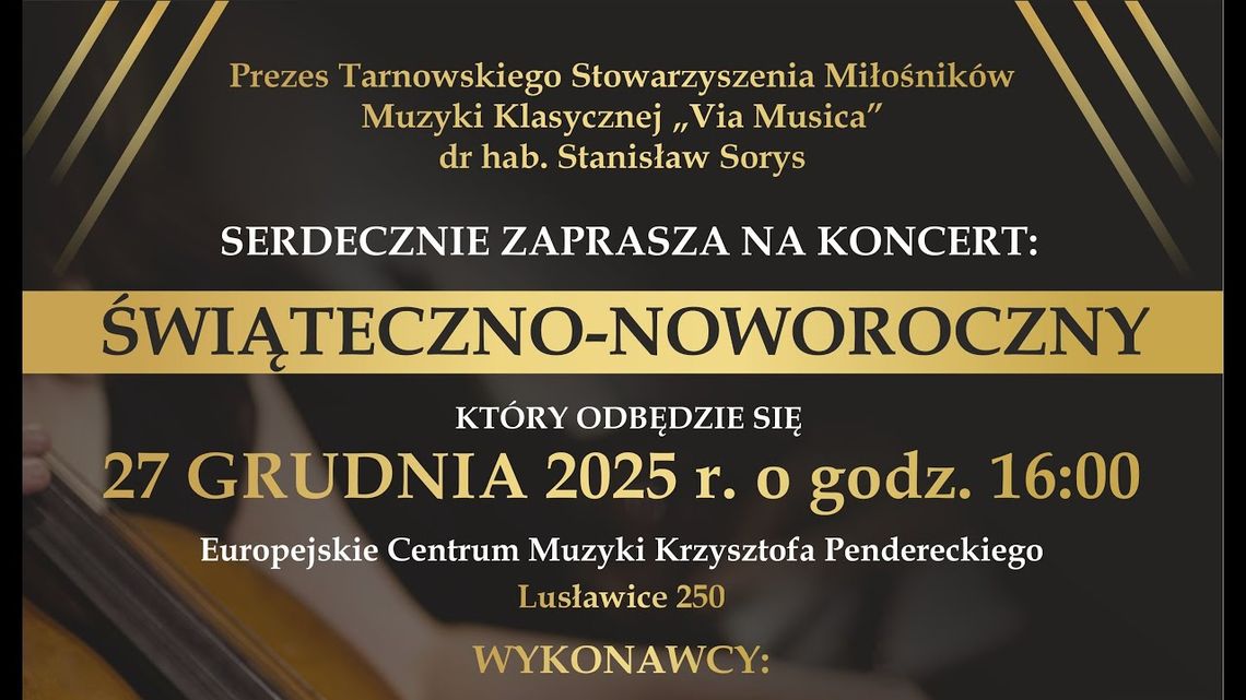 Na żywo: Koncert Świąteczno Noworoczny z Lusławic