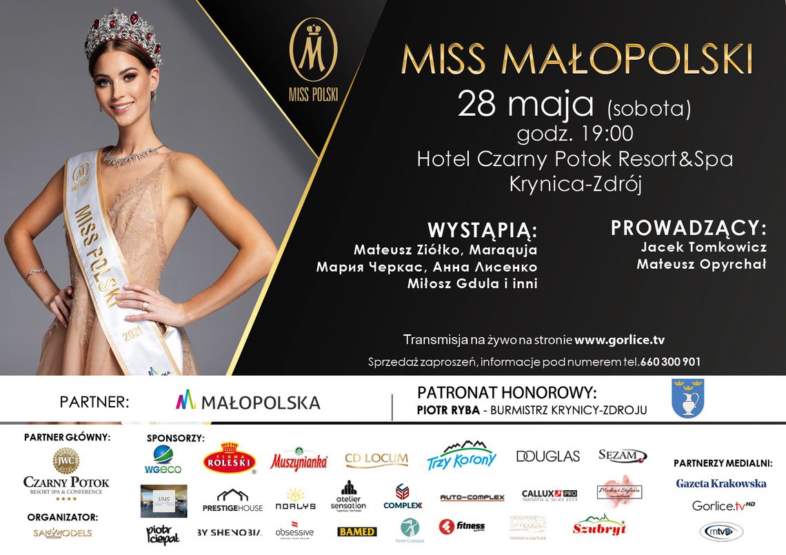 Na żywo: Miss Małopolski - Krynica Zdrój