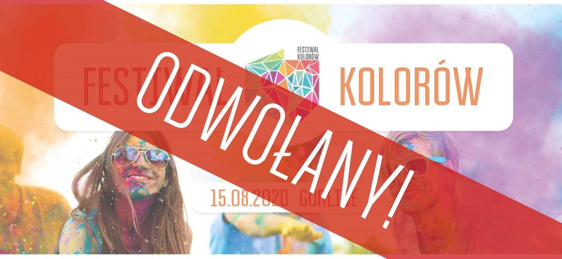 Odwołany Festiwal Kolorów w Gorlicach!