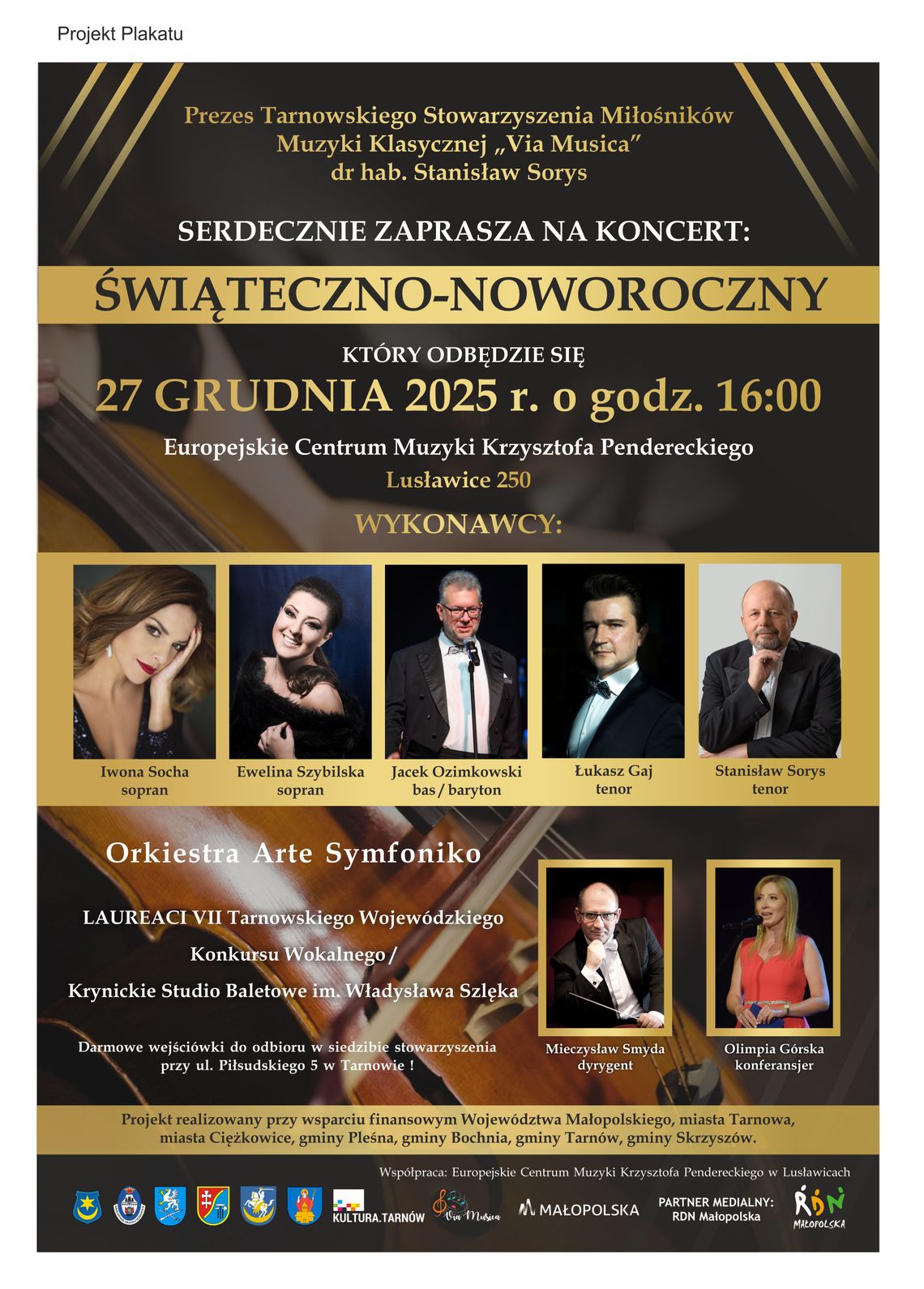Serdecznie zapraszamy na koncert świąteczno - noworoczny Serdecznie zapraszamy na koncert świąteczno - noworoczny