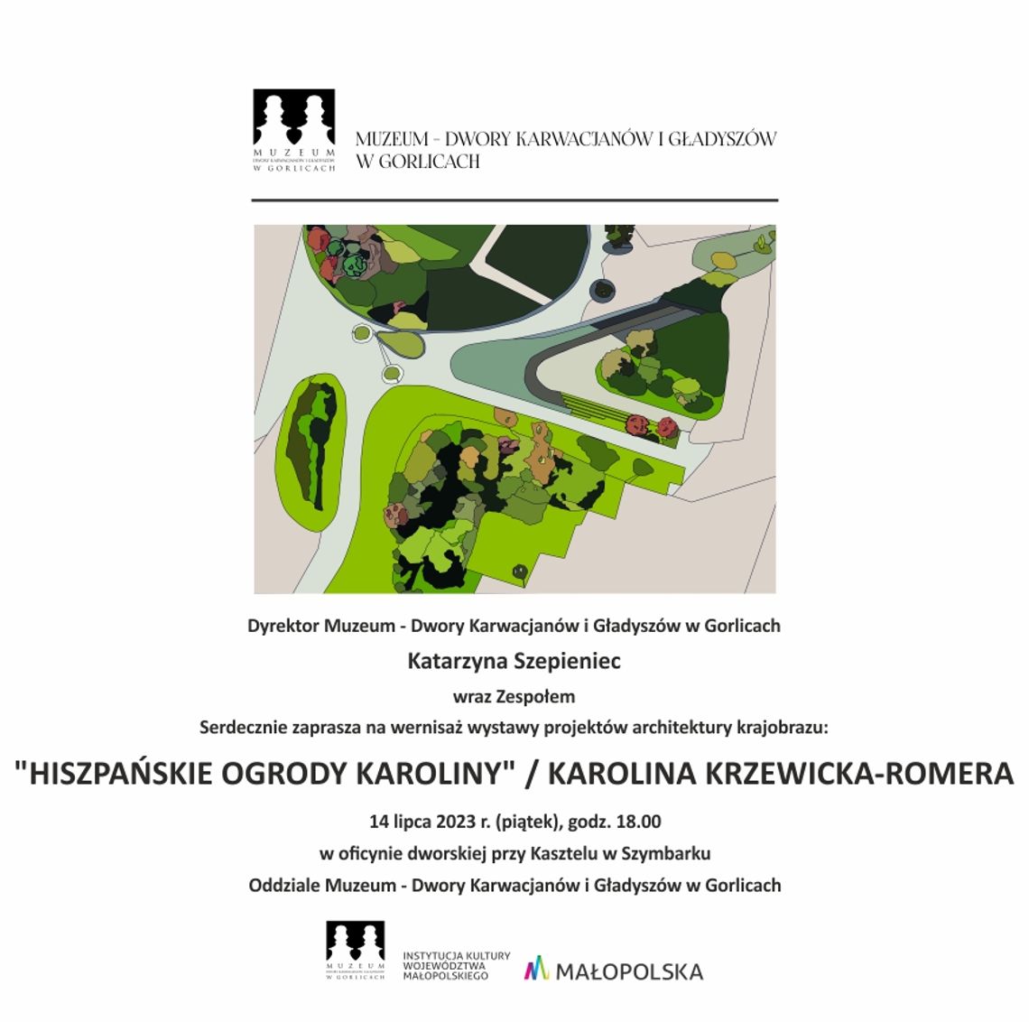 Wernisaż wystawy projektów architektury krajobrazu pt. „Hiszpańskie Ogrody Karoliny"