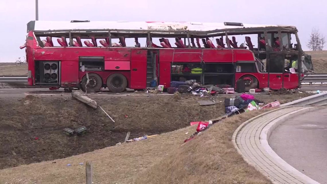 Wypadek ukraińskiego autokaru na Podkarpaciu. Wojewoda podkarpacki o działaniach służb