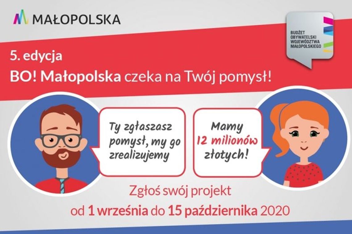 Zgłoś zadanie do BO Małopolska i zmień swoją okolicę!