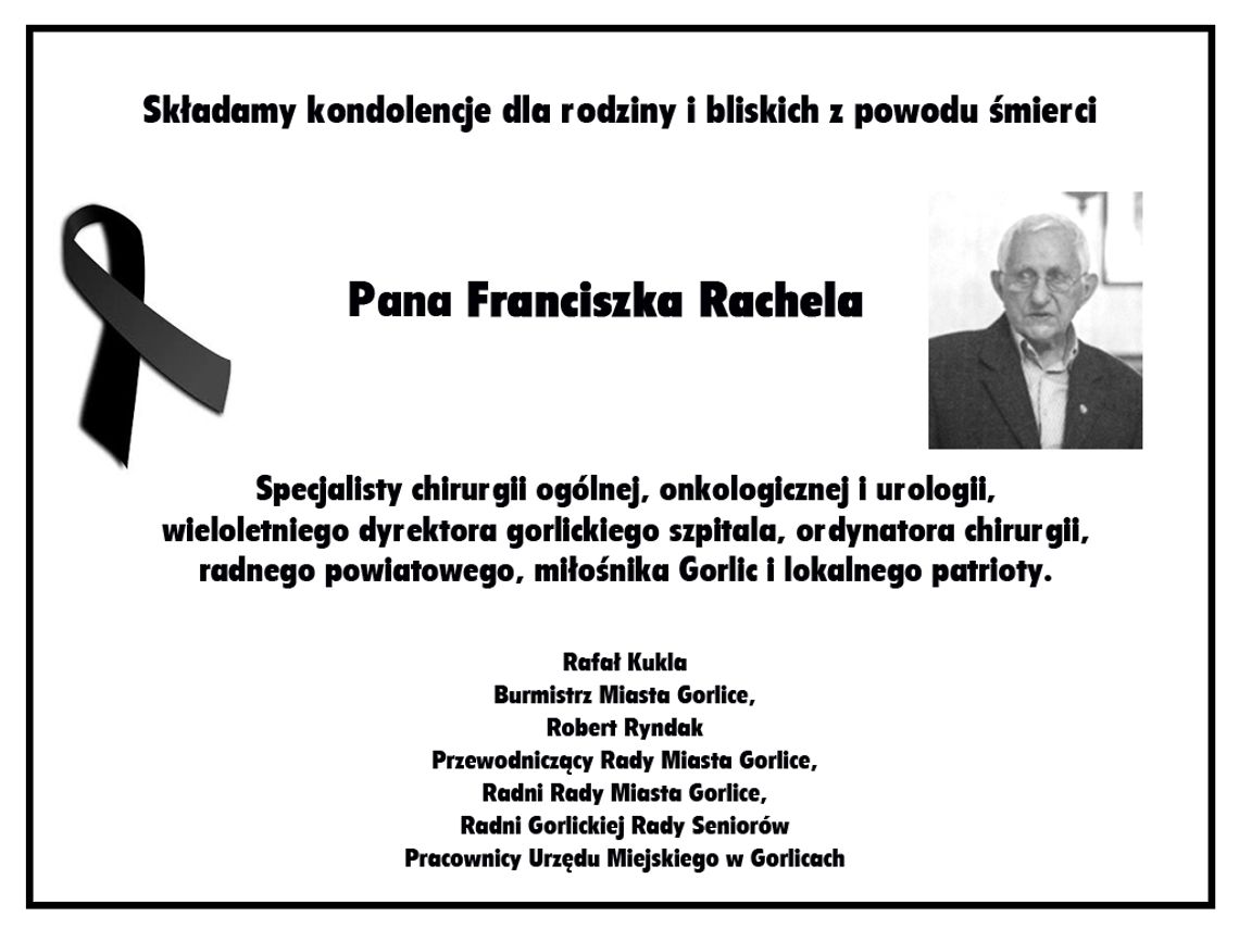 Zmarł dr. n. med. Franciszek Rachel wieloletni dyrektor gorlickiego szpitala