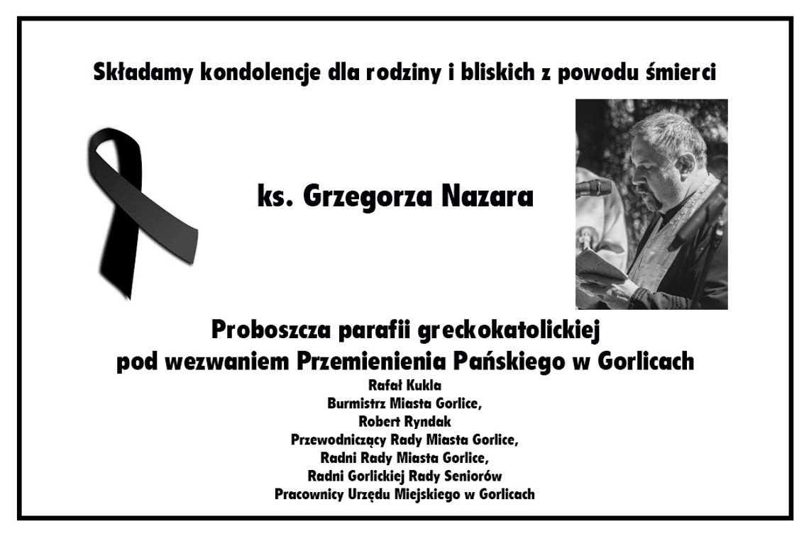 Zmarł ks. Grzegorz Nazar